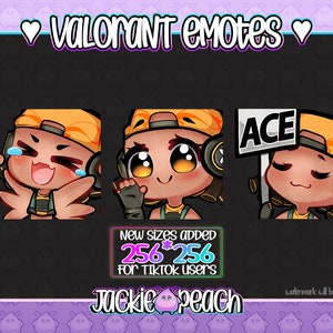 VALORANT emotes RAZE PACK for Twitch / tiktok / Discord / Youtube