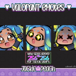 VALORANT emotes NEON PACK for Twitch / Discord / Youtube