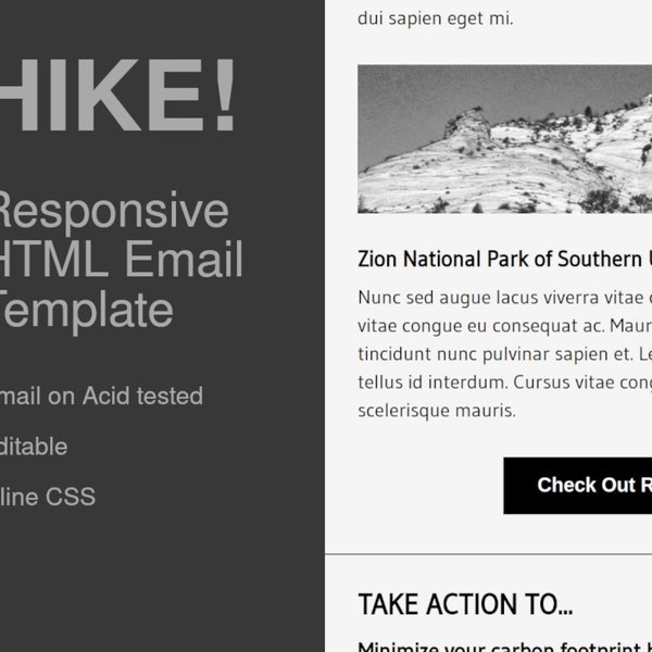 Responsive HTML Email Newsletter Template