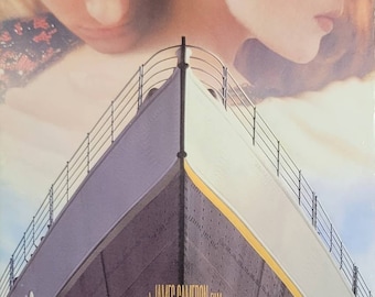 Titanic Movie VHS Set, Parts One & Two, Classic Romantic Film