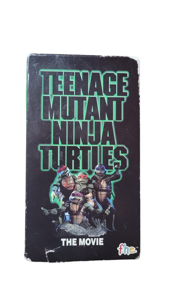 Teenage Mutant Ninja Turtles the Movie VHS 1990 Live Action TMNT