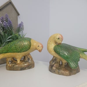 Bird Figurines, Pair of Ceramic Birds, Knick Knacks