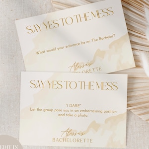 Bachelorette Spiel Konversation Dare Never Have I Ever Anpassbare Karten 4 "x6"