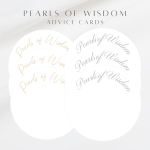 Advieskaart Pearls of Wisdom 3 x 3 inch