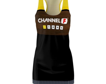 Channel F Women's Cut & Sew Racerback Dress (AOP)