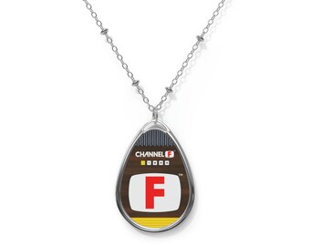Channel F Oval Necklace