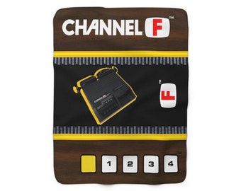 Channel F Sherpa Fleece Blanket