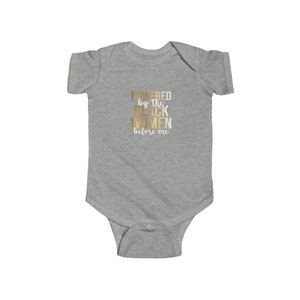 Infant Baby Shower Gift Onesie Powered by Infant Fine Jersey Bodysuit
