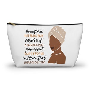 Beautiful Makeup Cosmetics Travel Toiletries bag Accessory Pouch w T-bottom Purse