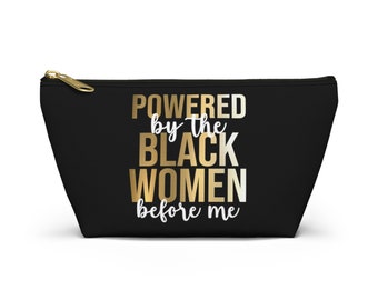 Black Women Makeup Travel Accessory Pouch w T-bottom case