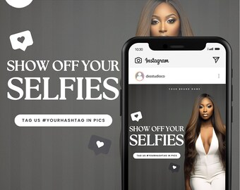 Instagram Flyer Template Tag Us Flyer Selfie DIY Social Media Canva Flyer Template Make Up Template Lashes Branding Flyer Social Media