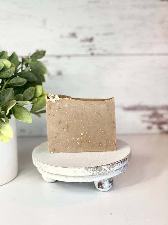 Oatmeal & Honey Goat Milk Soap Bar Cold Process Soap Natural Soap Handmade Soap Moisturizing Soap Small Batch Soap Self Care Gift for Her
