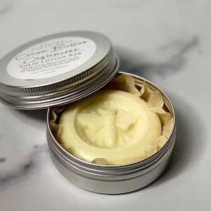 Solid Lotion Bar Beeswax Lotion Bar in Tin Travel Lotion Dry Skin Gift for Her Hand Lotion Tin Moisturizer Bar Party Favor Mother's Day Gift