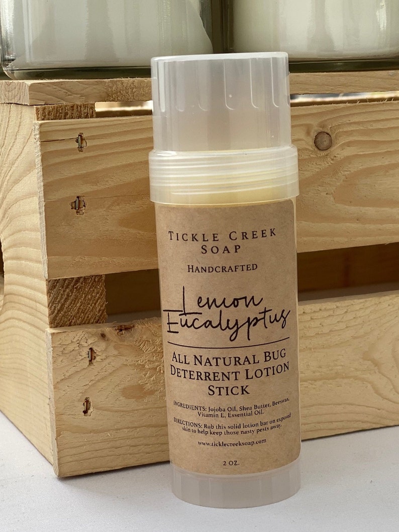Natural Bug Deterrent Solid Lotion Stick, Mosquito Repellent Lotion Bar