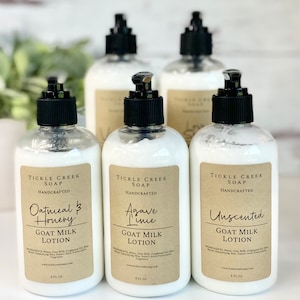 Handcrafted Goat Milk Lotion Natural Skincare Sensitive Skin Care Eco Friendly Body Lotion Farm Fresh Cosmetics Artisanal Beauty Long Lasting Moisturizer Unique Scented Lotion Organic Body Care