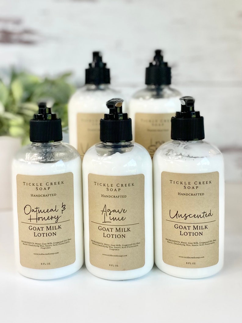 Handcrafted Goat Milk Lotion Natural Skincare Sensitive Skin Care Eco Friendly Body Lotion Farm Fresh Cosmetics Artisanal Beauty Long Lasting Moisturizer Unique Scented Lotion Organic Body Care