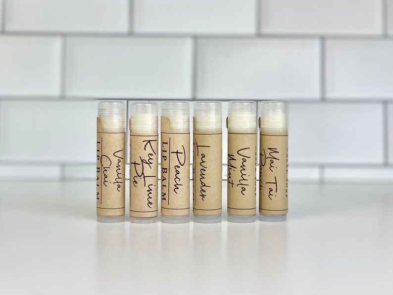 Lip Balm Beeswax Chapstick Natural Lip Balm Flavored Lip Balm Chapped Lips Healing Lip Balm Moisturizing Lip Butter Handmade image 1