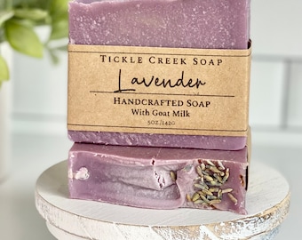 Lavendel Geitenmelk Zeep Gevoelige Huid Natuurlijke Handgemaakte Hydraterende Bar Moederdag Cadeau Spa Dag Essentieel Bruidsmeisje Cadeau Zelfverzorging Bad