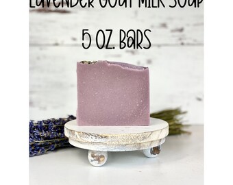 Lavanda Leche de Cabra Barra de Jabón Jabón de Proceso en Frío Jabón Hecho a Mano Jabón Natural Jabón de Aceite Esencial Jabón Sin Fragancia Jabón Hidratante Barra