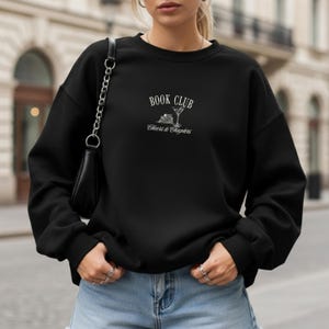 Club de lectura - Sudadera bordada Paragon/Lavanda Negro