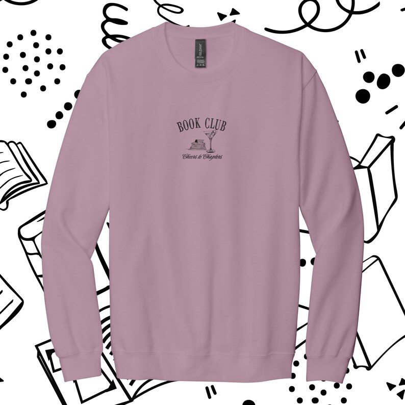Club de lectura - Sudadera bordada Paragon/Lavanda imagen 6