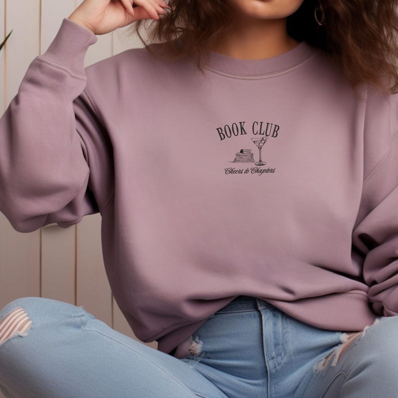 Club de lectura - Sudadera bordada Paragon/Lavanda Paragon