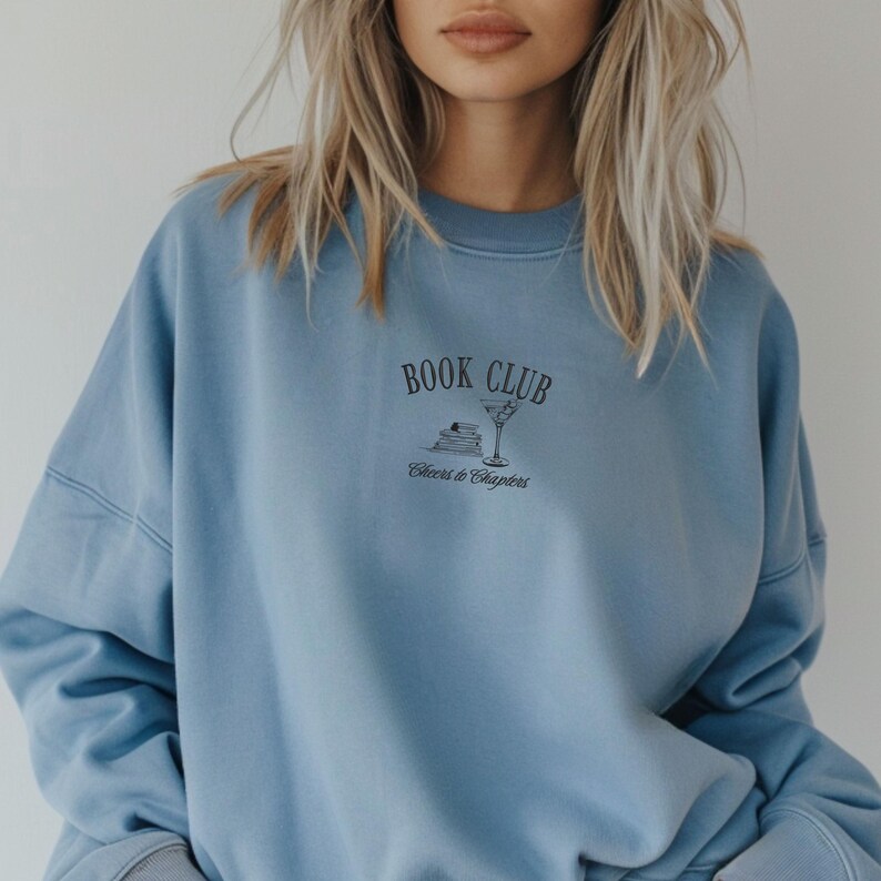 Club de lectura - Sudadera bordada Paragon/Lavanda Stone Blue