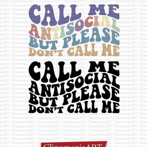 Divertido Svg antisocial: Diseño de camiseta sarcástica (descarga digital)