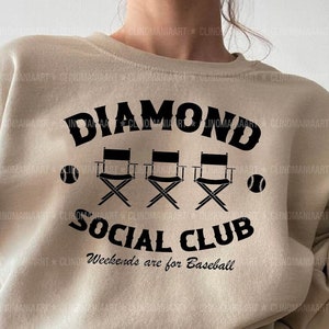 Diamond Social Club Svg, Baseball Mom Svg, Baseball Fan Svg, Baseball Shirt Svg, Baseball Png, Baseball Vibes Svg, Baseball Mama Svg