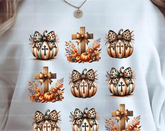 Herbst Kreuz Bogen Kürbis Png, christlicher Herbst Png, religiöser Herbst, Erntedank Png, Herbst Kürbis Png, christlicher Kokette Bogen Png, Herbsthemd