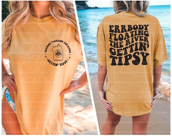 Errbody Floating The River Getting Tipsy Svg, Tipsy Summer Vacation Design, Trendy Summer Png, Digital Download