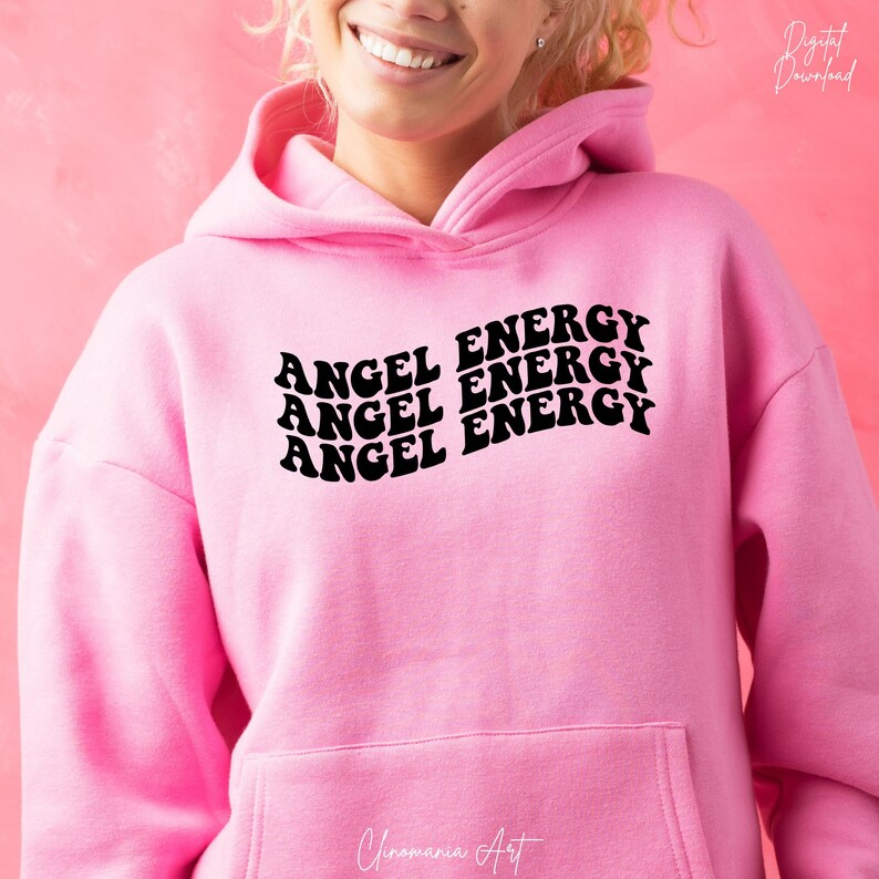 Angel Energy Svg Halo Angel Svg Angel Vibes Svg Positive - Etsy