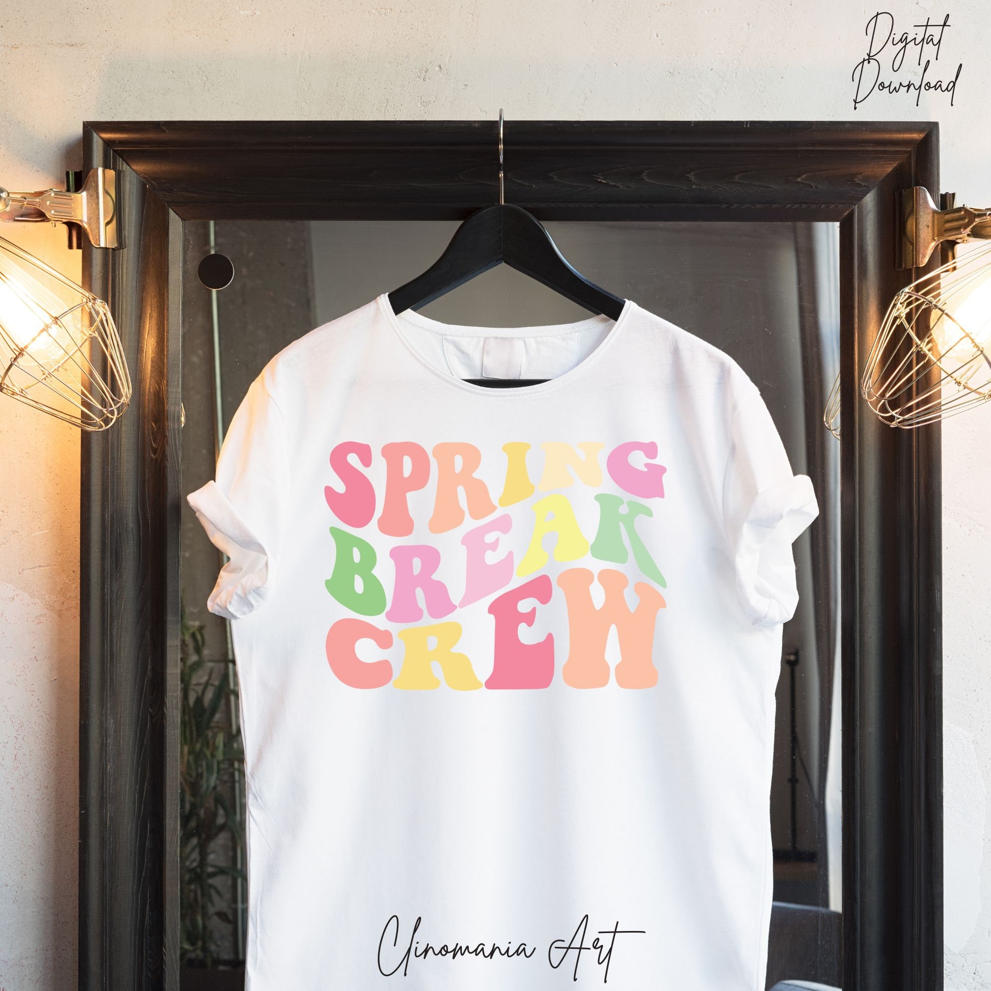 Spring Break Crew Svg Spring Break Shirts Svg Spring Lovers - Etsy