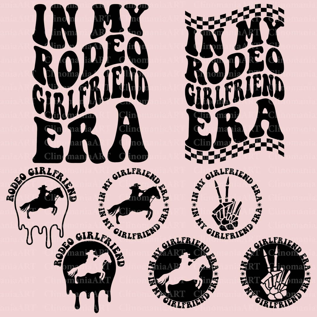 In My Rodeo Girlfriend Svg, Rodeo Girlfriend Png, Cowgirl Svg, Country ...