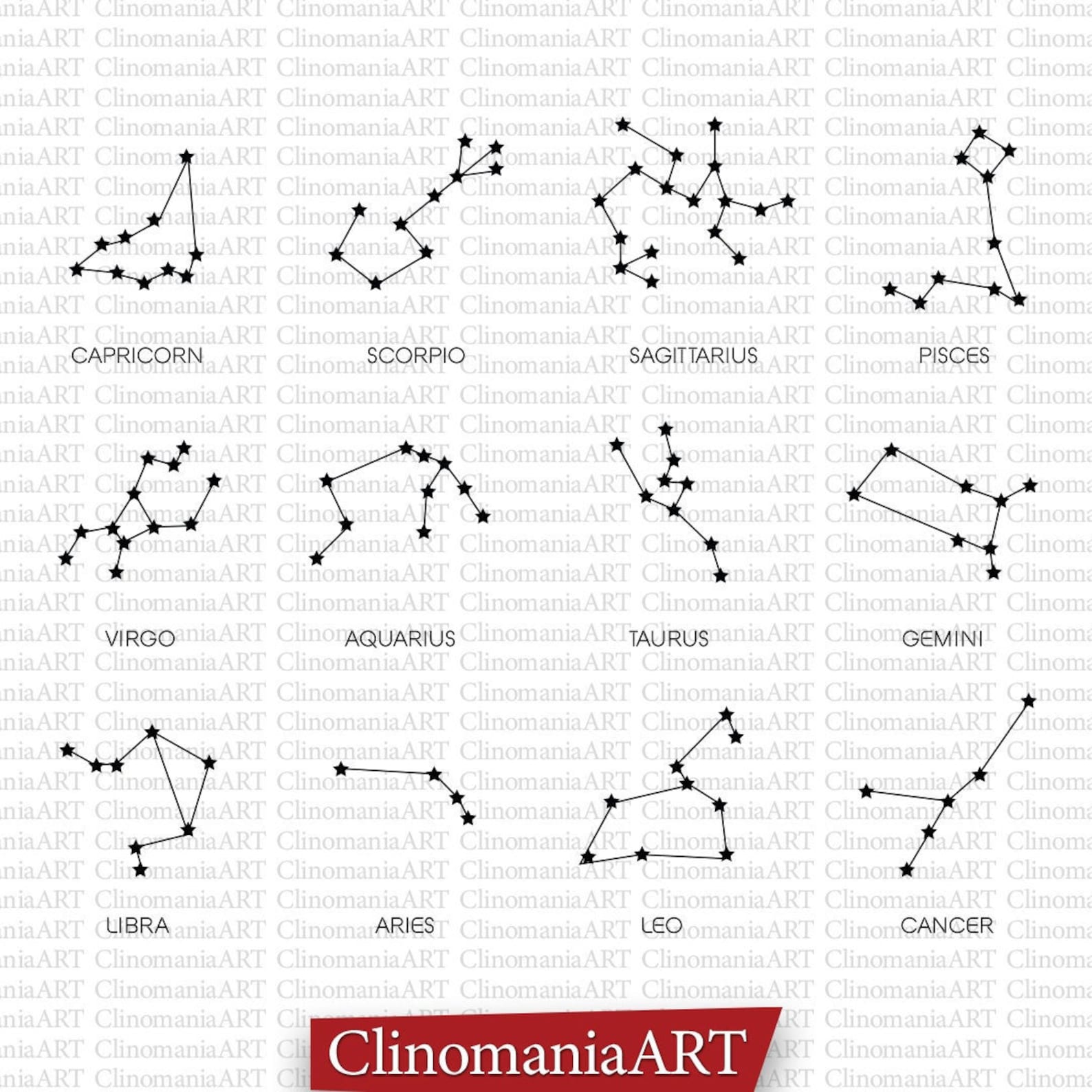Sternzeichen SVG Bündel Sternbild SVG Astrologie SVG | Etsy Schweiz