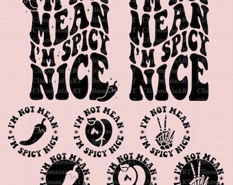 Ich bin nicht meine, ich bin Spicy Nettes Sweatshirt, lustiges Zitat Design, lustiges Design, lustiges Design, lustiges Design, lustiges Design, lustiger Png