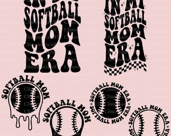 In My Softball Mom Svg, Softball Mom Png, Melting Softball Svg, Softball Fan Svg, Softball Vibes Svg, Funny Softball Svg, Trendy Png