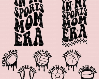 In My Sports Mom Svg, Sports Mom Svg, Cheer Mom Svg, Sports Mama Svg, Mom Tee Svg, Funny Mom Svg, In My Mom Era Svg, Sports Png