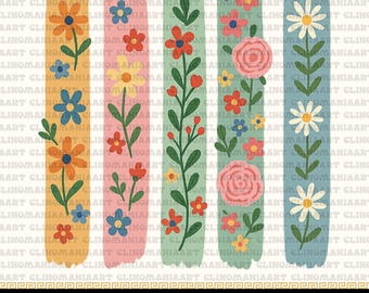 Floral Brushstroke Png, Boho Flowers Png, Floral Doodle Png, Summer 2025 Png, Preppy Floral Bouquet Png, Spring Flowers Png, Boho Summer Png