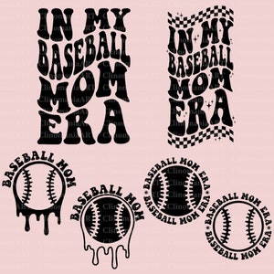 In My Baseball Mom Era Svg, Baseball Mom Svg, Trendy Baseball Png, In My Mom Era Svg, Sports Svg, Baseball Png, Baseball Shirt Svg