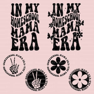 W mojej erze Homeschool Mama Svg, Homeschool Mama Svg, Homeschooling Mom Svg, Homeschooler Mom Svg, Powrót do szkoły Svg, Funny Mom School Svg