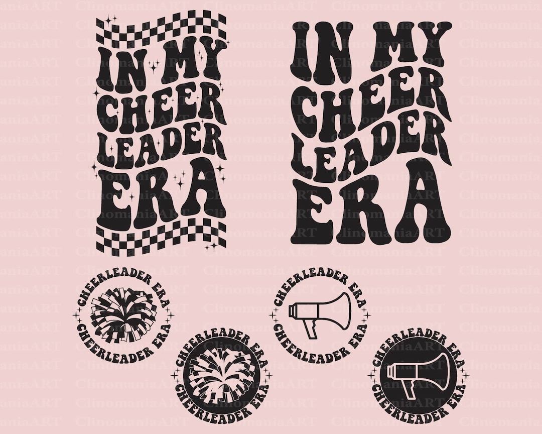 In My Cheerleader Era Svg, Cheerleading Svg, Cheer Mom Svg, Cheerleader