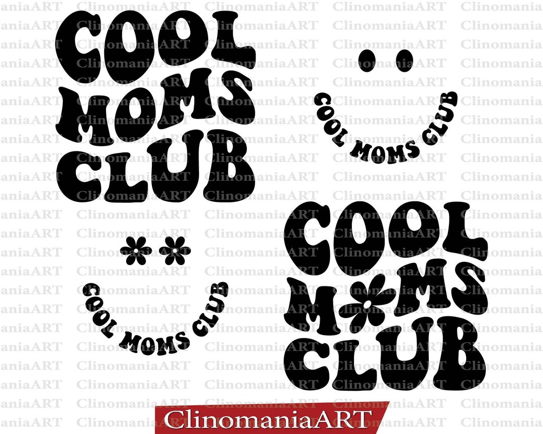 Cool Moms Club Svg Mom to Be Svg Trendy Moms Svg Mom - Etsy