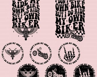 No conduzco mi propia moto, pero sí conduzco mi propio motociclista Svg, motos divertidas Svg, humor adulto Svg, moto esqueleto Svg, motociclista divertido Svg