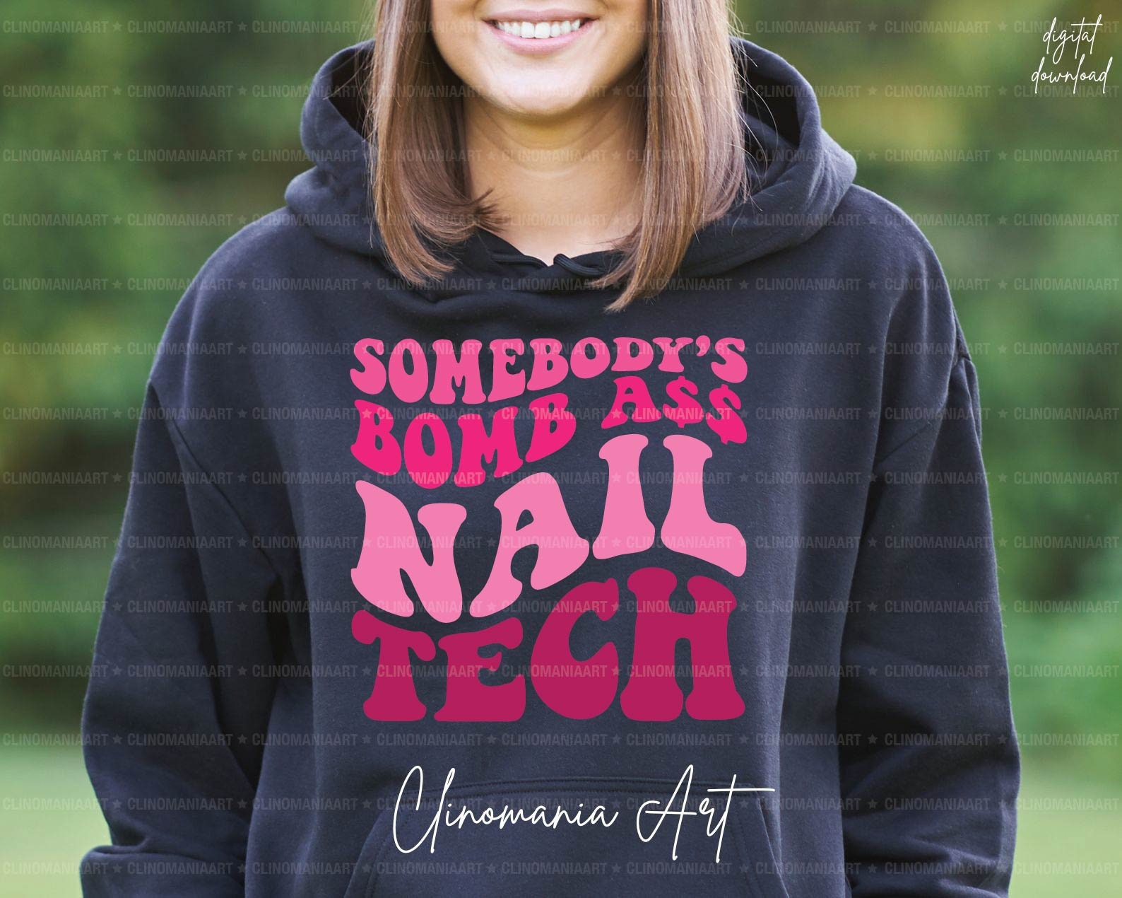 Somebody's Bomb Ass Nail Tech Svg, Funny Nail & Lash Tech SVG Bundle ...