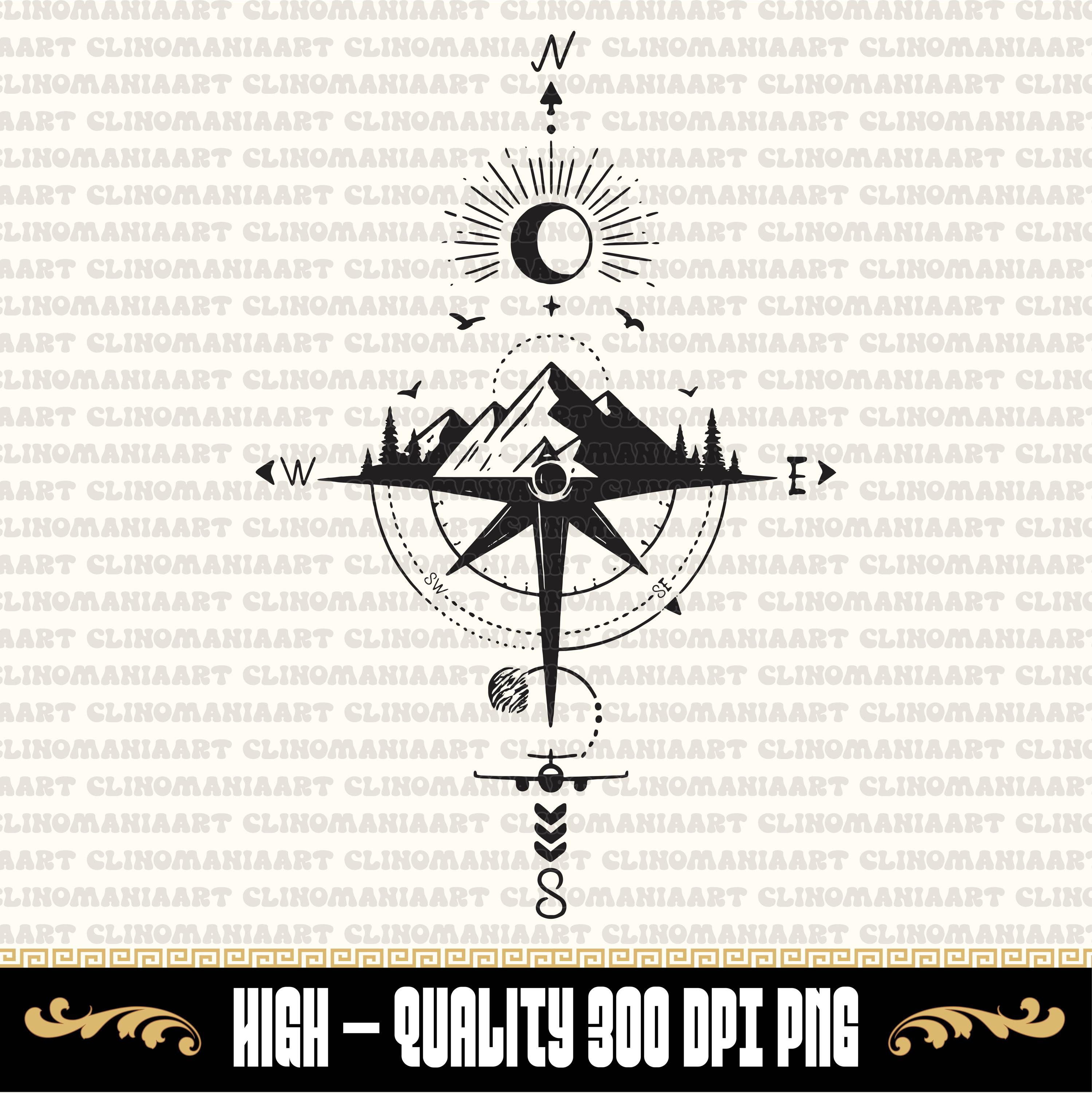 Vintage Compass Png - Etsy, image size:2998x3000