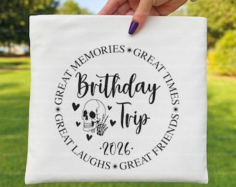 Geburtstags-Reise-2026-Svg, Geburtstags-Shirt-Svg, Geburtstagskind-Shirt-Svg, Großartige Erinnerungens-Svg, Großartige Zeiten Svg, Geschenk zum Geburtstag, Trendy Svg