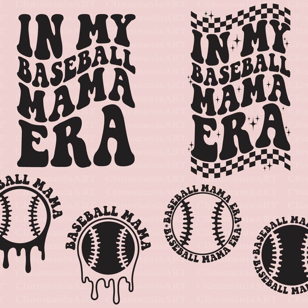 In My Baseball Mama Era Svg, Baseball Mama Svg, Trendy Baseball Png, In My Mom Era Svg, Sports Svg, Baseball Png, Baseball Shirt Svg