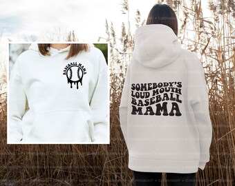 Somebody's Loud Mouth Baseball Mama Svg, Melting Baseball Svg, Baseball Fan Svg, Baseball Mama Png, Baseball Vibes Svg, Funny Baseball Svg