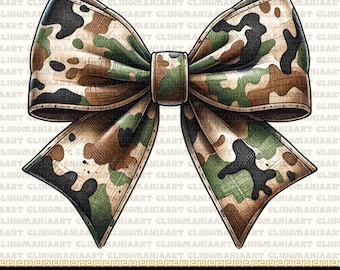 Camo Bow PNG, Camouflage Bow Png, Duck Hunting Png, Camo Girl Png, Deer Hunting Png, Bottomland Camo Bow Png, Trendy Coquette Png